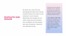 Text Mit Farbverlauf - Einfache Joomla-Vorlage