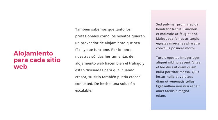 Texto con degradado Diseño de páginas web