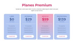 Página De Inicio Del Producto Para Planes De Hosting Premium