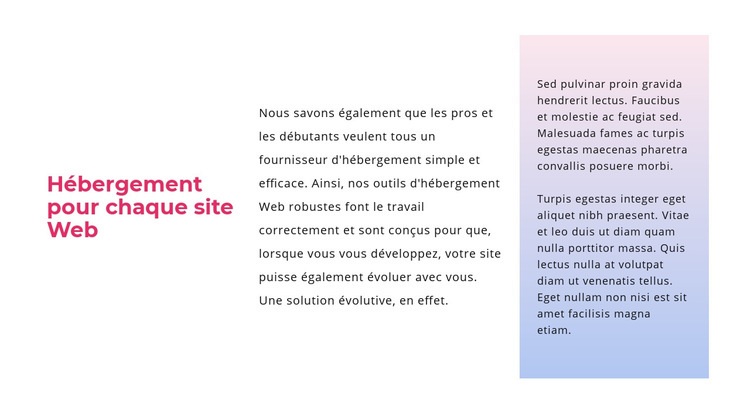 Texte avec dégradé Maquette de site Web