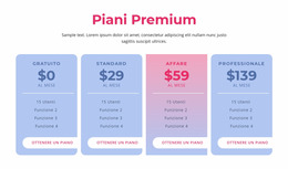 Piani Di Hosting Premium - Modello Di E-Commerce Joomla