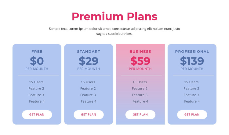 Premium hosting plans Joomla Page Builder