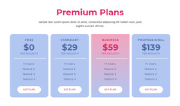 Premium Hosting Plans - Joomla Ecommerce Template