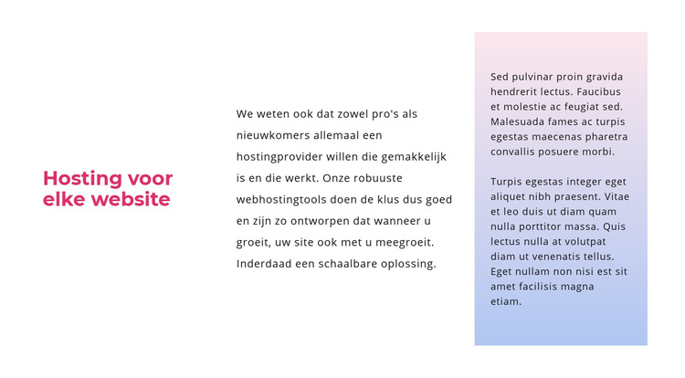 Tekst met verloop WordPress-thema