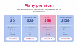 Plany Hostingowe Premium - Szablon Witryny Joomla