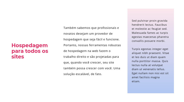 Texto com gradiente Modelo HTML