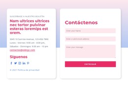 450 Formulario de contacto Plantillas CSS