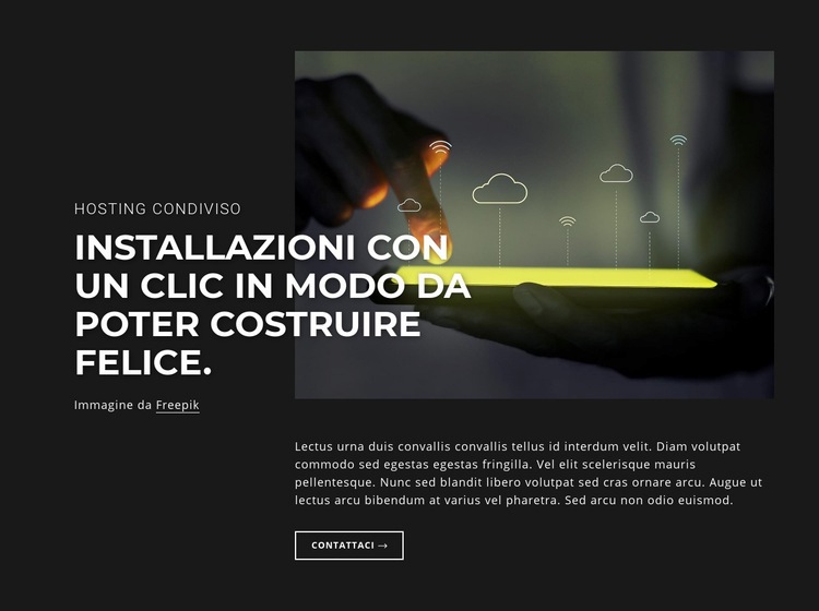 Server cloud Modelli di Website Builder