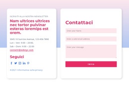 Modulo Di Contatto Con Gradiente - Modello Gratuito