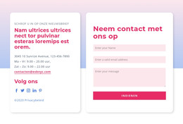 Contactformulier Met Verloop - Responsieve HTML5-Sjabloon