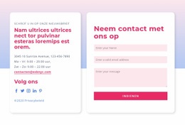 Contactformulier Met Verloop - Prachtige Websitebouwer