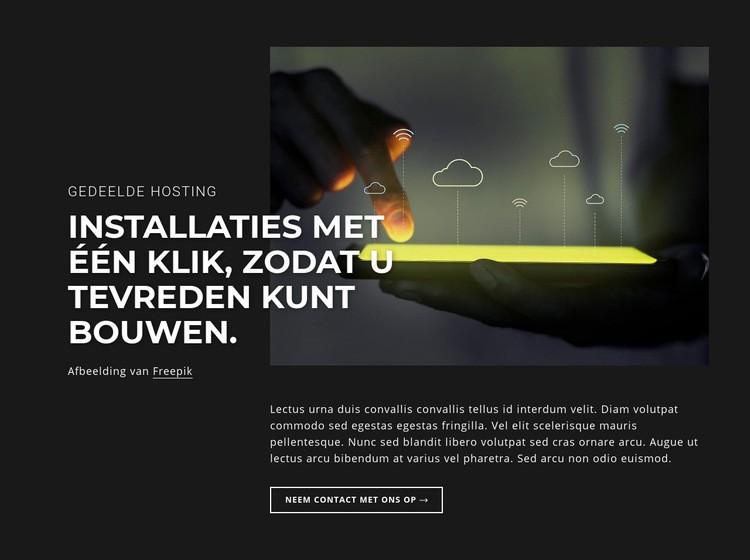Cloudservers Website ontwerp