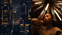 Gold Color In Design One Page Template