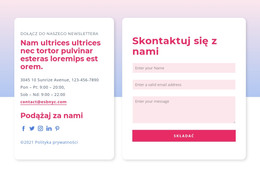 Formularz Kontaktowy Z Gradientem - Responsywny Szablon HTML5