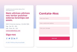 Formulário De Contato Com Gradiente - HTML Ide
