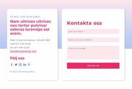 Kontaktformulär Med Gradient - Gratis Nedladdning WordPress-Tema