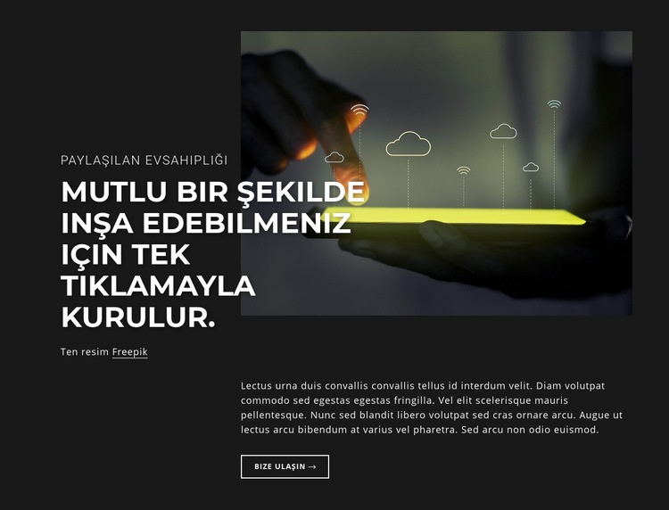 Bulut sunucuları Html Web Sitesi Oluşturucu