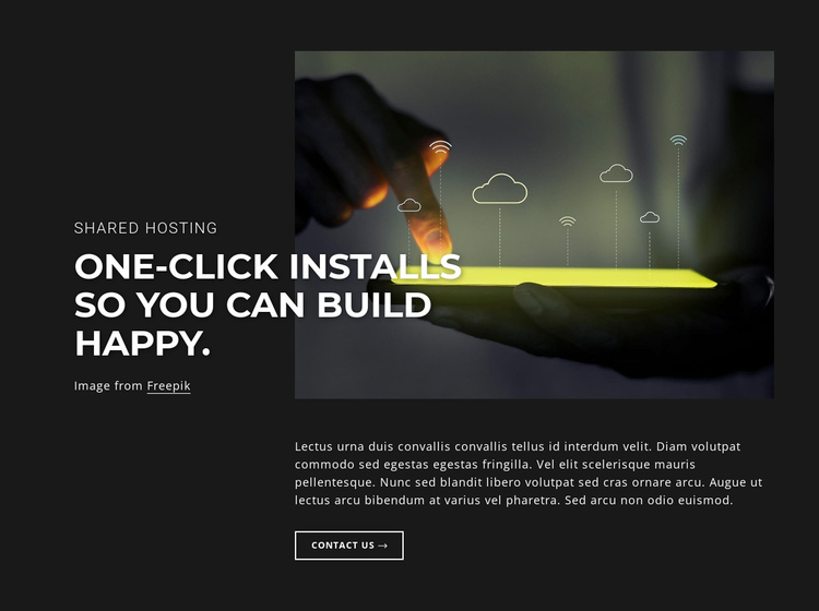 Cloud servers Website Builder Software