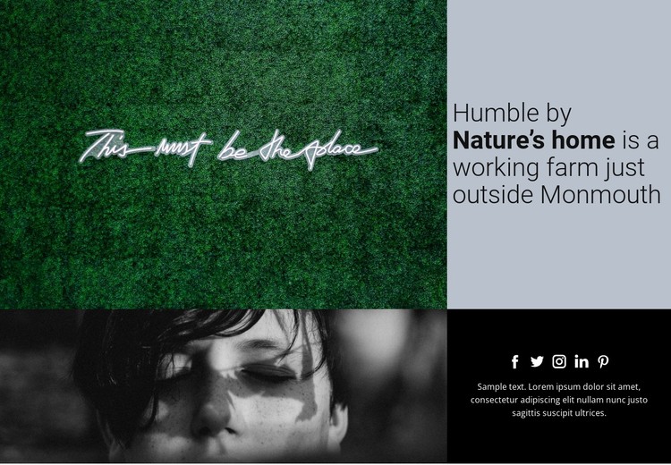 Nature view  CSS Template