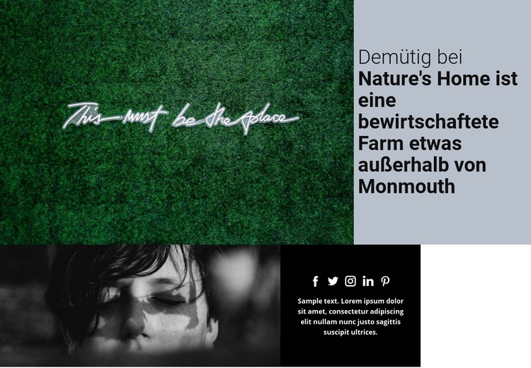 Naturblick HTML-Vorlage