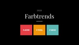 2020 Farbtrends - Online-Vorlagen