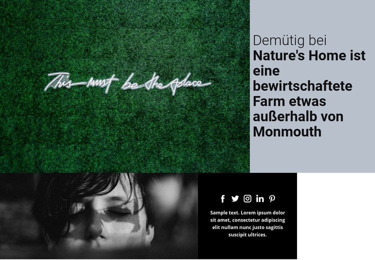 Naturblick Website design