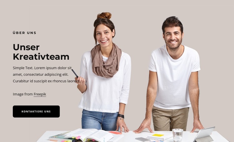 Boutique-Kreativstudio Website-Vorlage