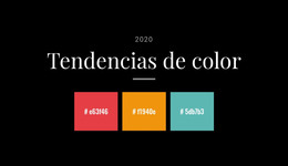 Tendencias De Color 2020 - Plantilla Gratuita