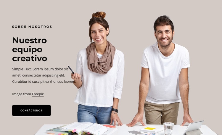 estudio creativo boutique Plantilla de sitio web