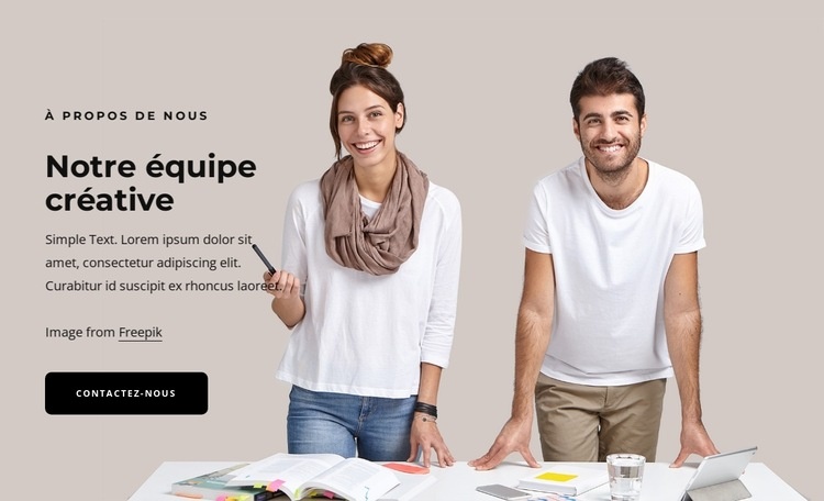 Studio de création boutique Modèle d'une page