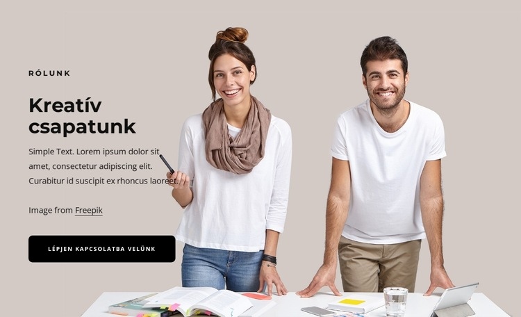 Boutique kreatív stúdió HTML Sablon