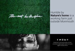 Nature View One Page Template
