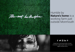 Bootstrap HTML For Nature View