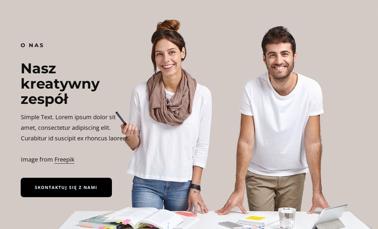 Butikowe studio kreatywne Szablon witryny sieci Web