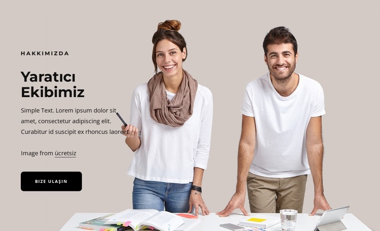 butik yaratıcı stüdyo Web Sitesi Şablonu