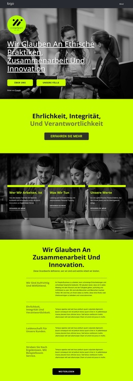 Preisgekröntes Unternehmen – Benutzerdefiniertes WordPress-Theme