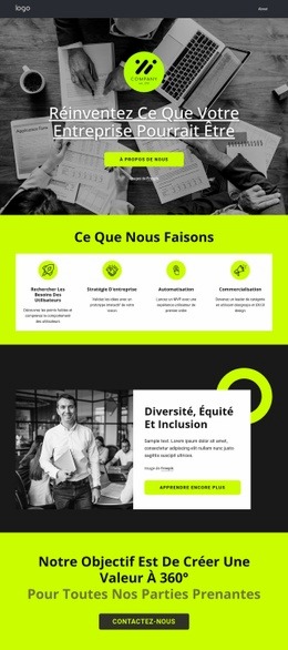 Conception Du Site Pour Réinventez Ce Que Votre Entreprise Pourrait Être