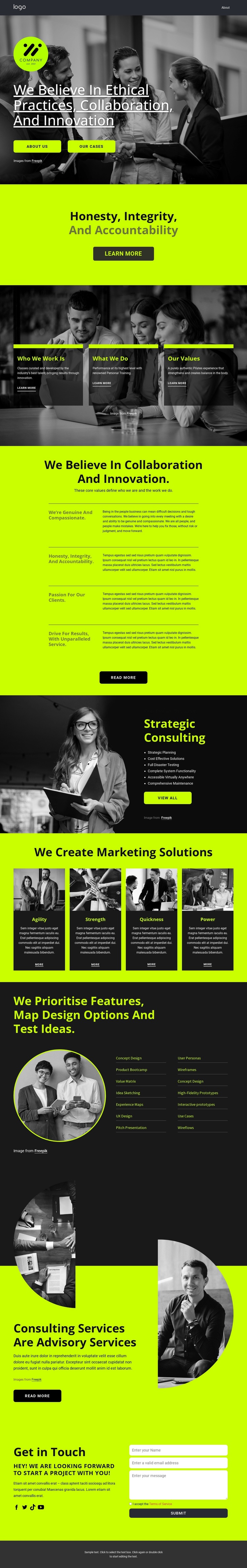 Award-winning company HTML5 Template