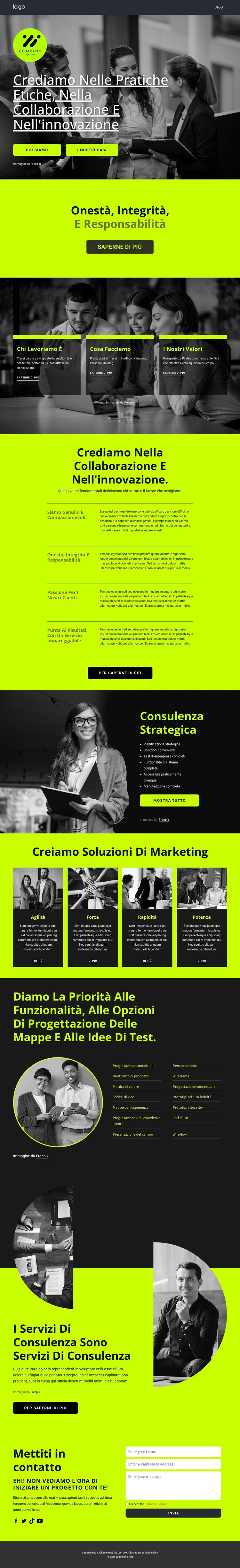 Azienda premiata Modello HTML