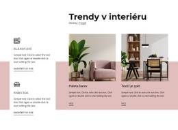 Trendy V Interiéru Šablona Formuláře CSS