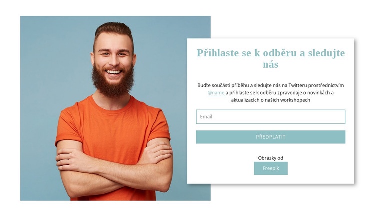 Přihlaste se k odběru Šablona CSS