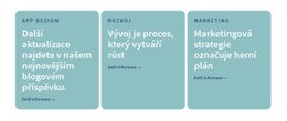 3 Sloupce S Textem – Vstupní Stránka HTML