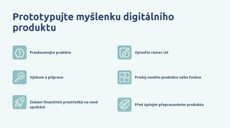 Prototypování digitálních produktů Webový design