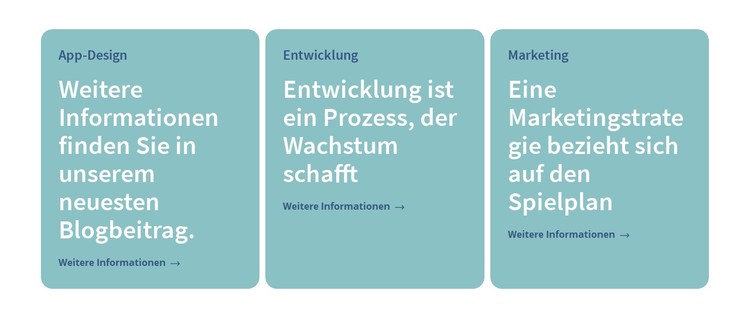 3 Spalten mit Text CSS-Vorlage