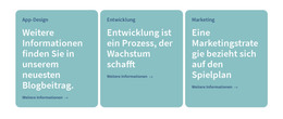 3 Spalten Mit Text - HTML-Landingpage