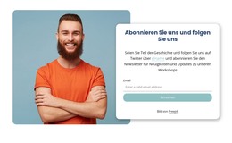 Abonniere Uns - Responsive HTML5-Vorlage