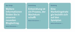 3 Spalten Mit Text – Moderne HTML5-Vorlage