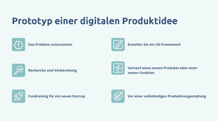 Digitales Produkt-Prototyping Vorlage