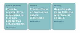 3 Columnas Con Texto: Inspiración Para La Página De Destino