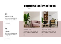 Tendencias Interiores: Página De Destino Para Cualquier Dispositivo
